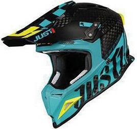 Casca Moto Enduro J12 PRO Racer Blue/Carbon
