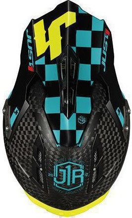 Casca Moto Enduro J12 PRO Racer Blue/Carbon