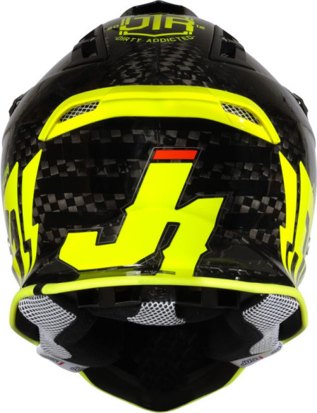 Casca Moro Enduro J12 PRO Racer Fluo Yellow/Carbon