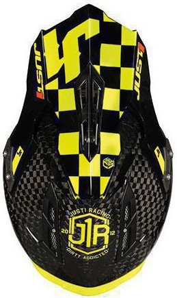 Casca Moro Enduro J12 PRO Racer Fluo Yellow/Carbon