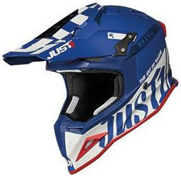 Casca Moto Enduro J12 PRO Racer White/Blue
