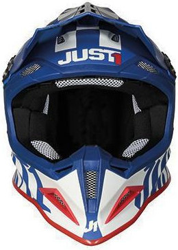 Casca Moto Enduro J12 PRO Racer White/Blue