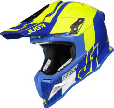 Casca Moto Enduro J12 PRO Syncro Fluo Yellow/Blue
