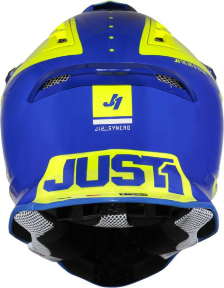 Casca Moto Enduro J12 PRO Syncro Fluo Yellow/Blue