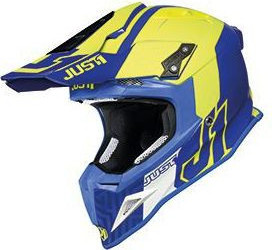 Casca Moto Enduro J12 PRO Syncro Fluo Yellow/Blue