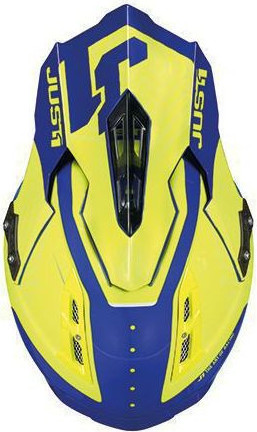 Casca Moto Enduro J12 PRO Syncro Fluo Yellow/Blue