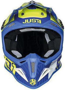 Casca Moto Enduro J12 PRO Syncro Fluo Yellow/Blue