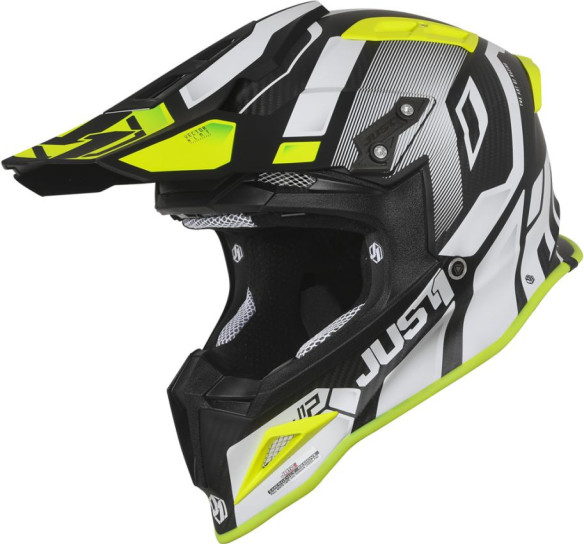 Casca J12 Vector White/Yellow Fluo/Carbon