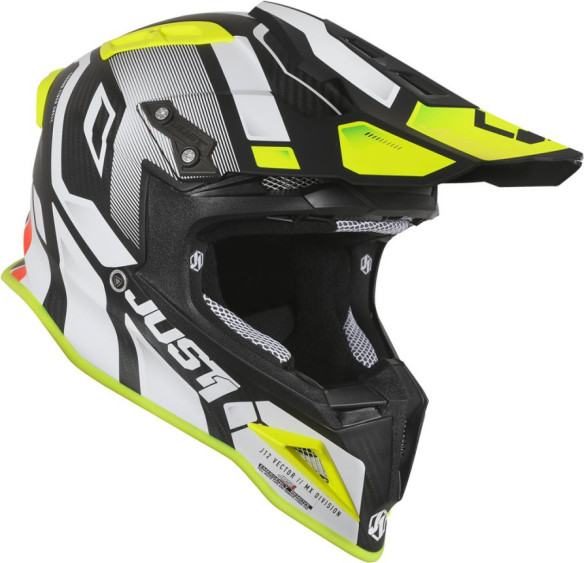 Casca J12 Vector White/Yellow Fluo/Carbon