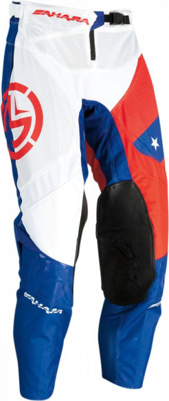 Pantaloni Enduro Sahara Rosu/Alb/Albastru