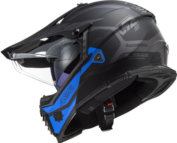 Casca ATV Pioneer Evo Cobra MX 436 Albastru- Negru