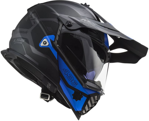 Casca ATV Pioneer Evo Cobra MX 436 Albastru- Negru
