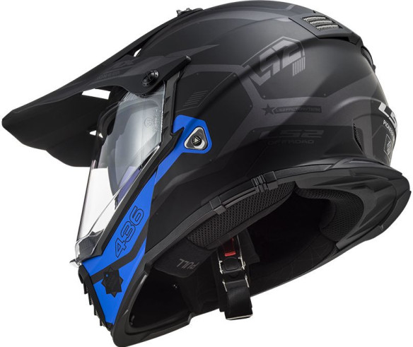 Casca ATV Pioneer Evo Cobra MX 436 Albastru- Negru