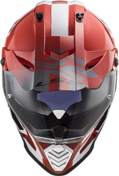 Casca ATV Pioneer Evo Evolve MX436 Alb- Rosu