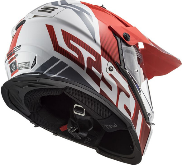 Casca ATV Pioneer Evo Evolve MX436 Alb- Rosu