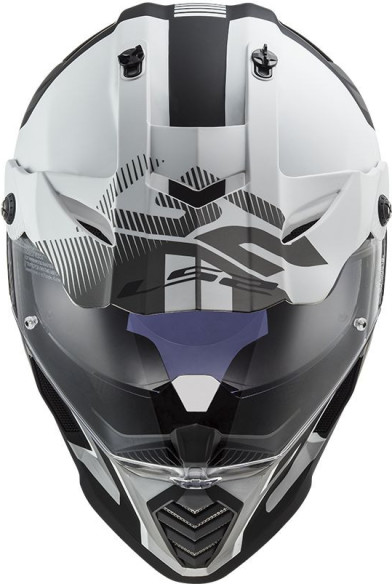 Casca ATV Pioneer Evo Evolve MX436 Alb- Negru Mat