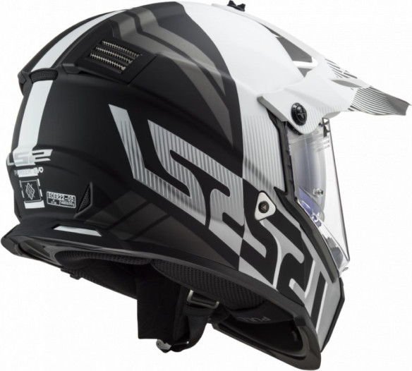 Casca ATV Pioneer Evo Evolve MX436 Alb- Negru Mat