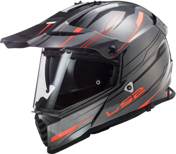 Casca ATV Pioneer Evo Knight MX436 Portocaliu Titanium