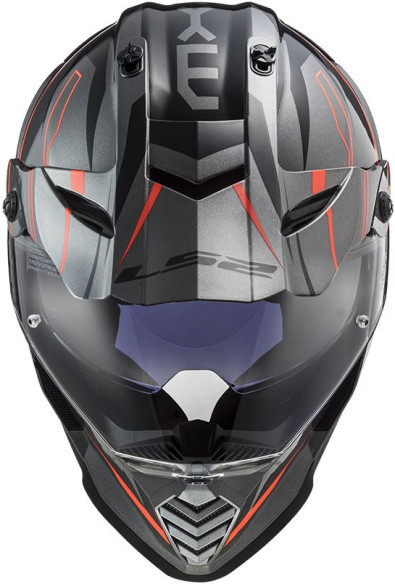 Casca ATV Pioneer Evo Knight MX436 Portocaliu Titanium