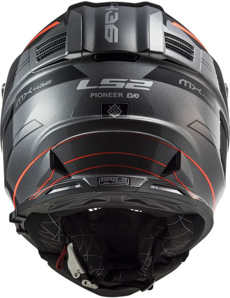 Casca ATV Pioneer Evo Knight MX436 Portocaliu Titanium