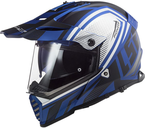 Casca ATV Pioneer Evo Master MX436 Negru- Albastru