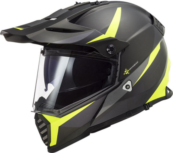 Casca ATV Pioneer Evo Router MX436 Negru-Galben