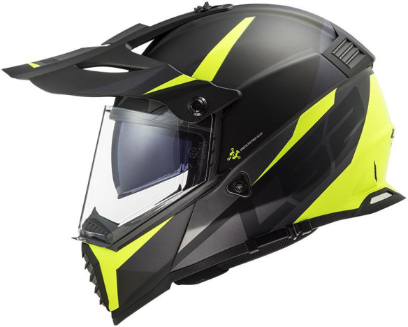 Casca ATV Pioneer Evo Router MX436 Negru-Galben