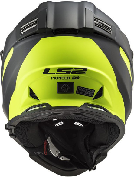 Casca ATV Pioneer Evo Router MX436 Negru-Galben