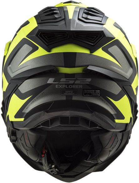 Casca ATV Explorer Alter MX701 Negru Galben