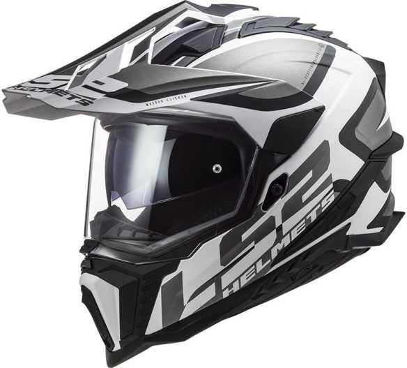 Casca ATV Explorer Alter MX701 Alb Negru Mat