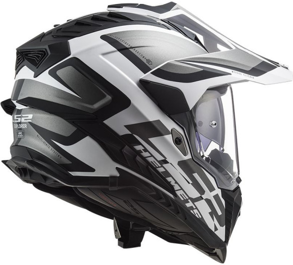Casca ATV Explorer Alter MX701 Alb Negru Mat