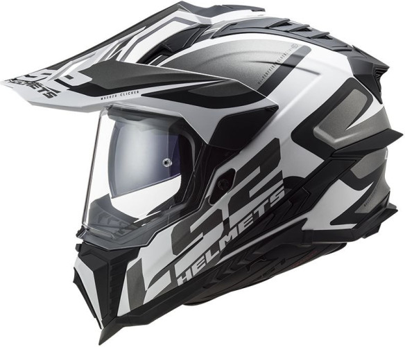 Casca ATV Explorer Alter MX701 Alb Negru Mat