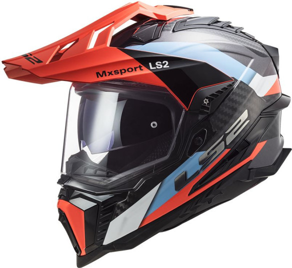 Casca ATV MX701 C Explorer Frotier Portocaliu Albastru