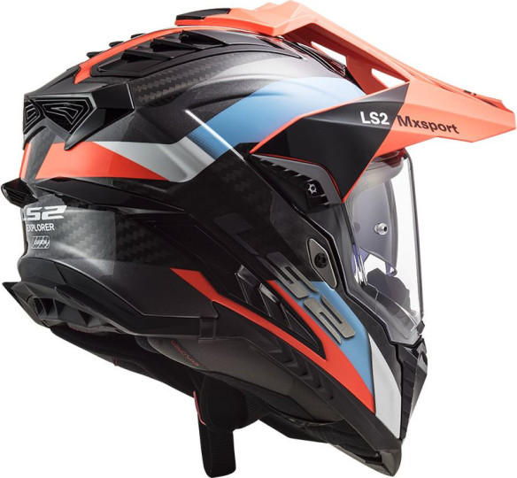 Casca ATV MX701 C Explorer Frotier Portocaliu Albastru