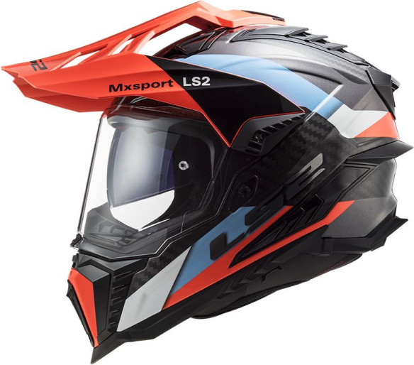 Casca ATV MX701 C Explorer Frotier Portocaliu Albastru
