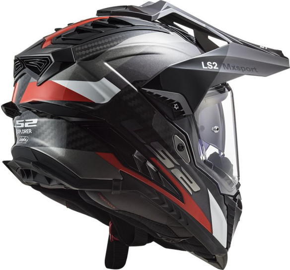 Casca ATV MX701 C Explorer Frotier Titanium Red