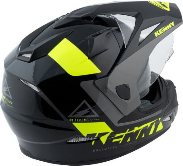 Casca Moto ATV Extreme Black Neon Yellow