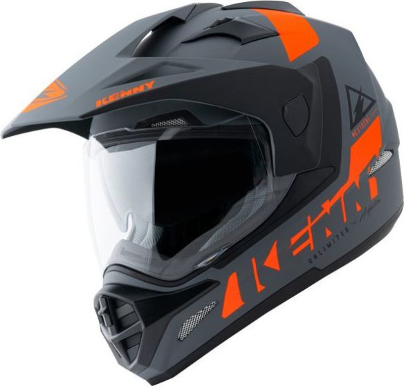 Casca Moto ATV Extreme Matt Grey Orange