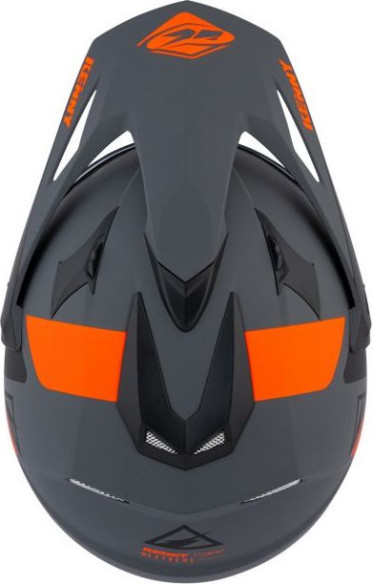 Casca Moto ATV Extreme Matt Grey Orange