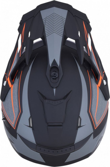 Casca Moto Dual Sport FX-41DS Eiger Adventure Frost Gray/Orange