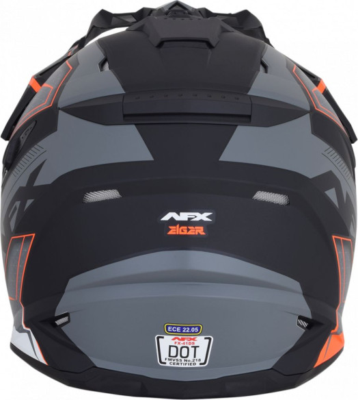 Casca Moto Dual Sport FX-41DS Eiger Adventure Frost Gray/Orange