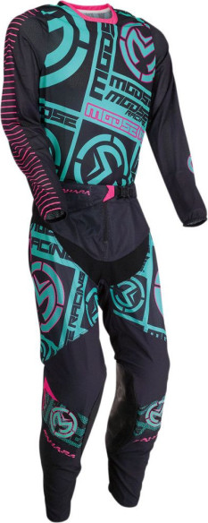 Tricou Enduro Sahara Teal/Pink