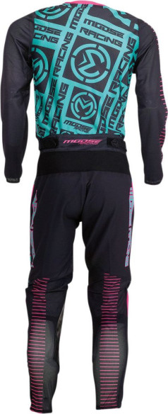 Tricou Enduro Sahara Teal/Pink