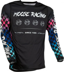 Tricou Enduro M1 Black/Pink