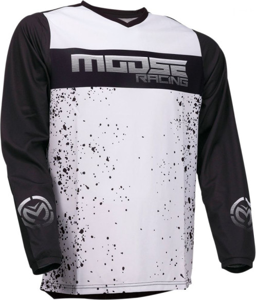 Tricou Moto MX Qualifier Black/White