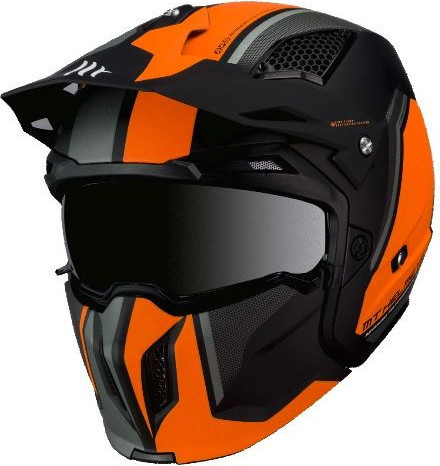 Casca Moto ATV Streetfighter SV C4 Negru/Portocaliu