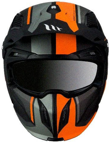 Casca Moto ATV Streetfighter SV C4 Negru/Portocaliu