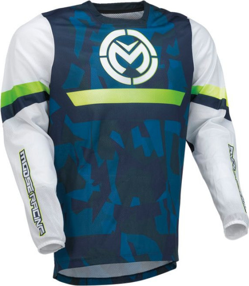 Tricou Moto Enduro/MX Sahara Blue/White/Black 24