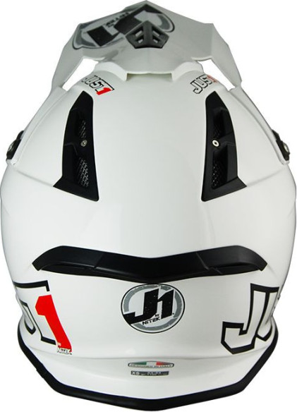 Casca Moto Enduro J12 Solid White