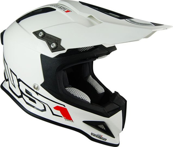 Casca Moto Enduro J12 Solid White
